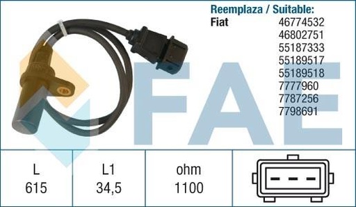 [FAE79005] Sensor De Rpm