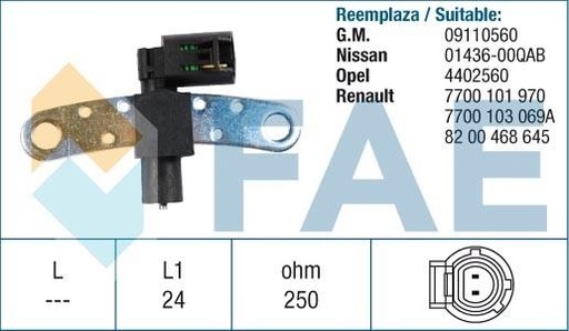 [FAE79028] Sensor De Rpm