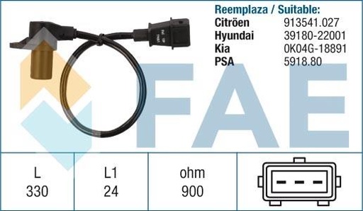 [FAE79051] Sensor De Rpm