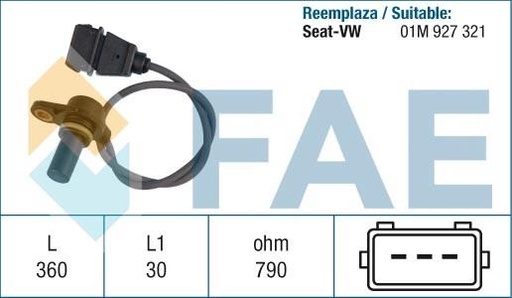 [FAE79061] Sensor De Rpm