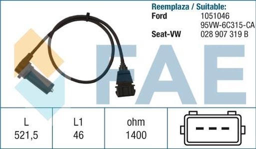 [FAE79065] Sensor De Rpm