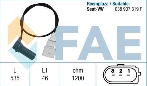 [FAE79067] Sensor De Rpm