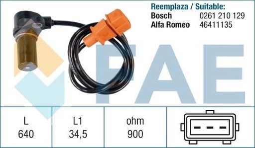 [FAE79076] Sensor De Rpm