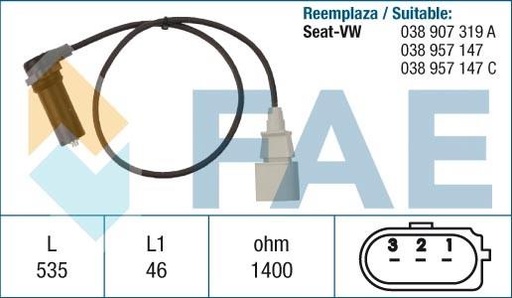 [FAE79131] Sensor De Rpm