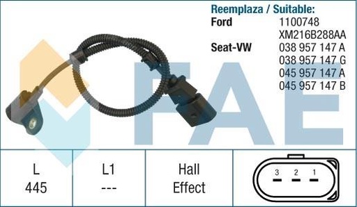 [FAE79164] Sensor De Rpm